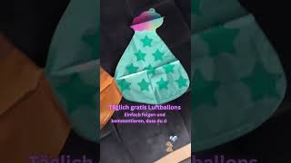 DIWULI verschenkt BallonKette geburtstag shorts shortsvideo ballons party diy birthdayparty [upl. by Werdn398]