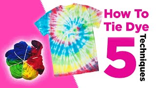 How to TieDye at Home Like a Pro  Try These 5 Easy Techniques [upl. by Einneb]