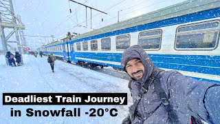 Deadliest Train Journey in Snowfall 20°C 🥶 [upl. by Files82]