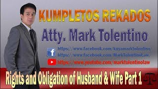 KR Rights and Obligation of Husband amp Wife Part 1 [upl. by Conti820]