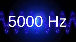 5000 Hz clean pure sine wave TEST TONE 5 khz frequency [upl. by Eelarac408]