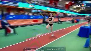 Bridget Williams Pole Vault  Millrose Games 2023  15’ 7 13”  476m [upl. by Nwahshar584]