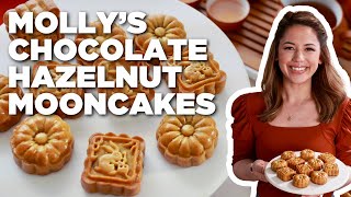 Molly Yehs Chocolate Hazelnut Mooncakes  Girl Meets Farm  Food Network [upl. by Harriott766]