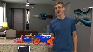 SHOOTING 430 NERF DARTS AS FAST AS POSSIBLE 5  HYPERFIRE [upl. by Helfant789]