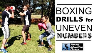 Boxing Drills for Uneven Numbers  FITNESS EDUCATION ONLINE [upl. by Dinnie]