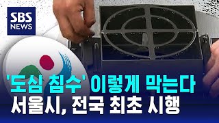 도심 침수 이렇게 막는다…서울시 전국 최초로 시행  SBS [upl. by Meeker]