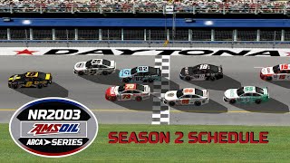 Season 2 Amsoil ARCA Series Schedule [upl. by Dagnah]