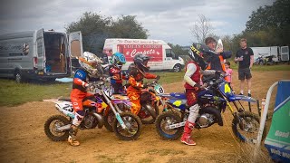 Our Boys Getting Competitive At Weedon Moto X Track KTM 50 amp 65 TrickorTrack [upl. by Aihcela]