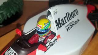 118 Minichamps Ayrton Senna 1990 Marlboro Conversion Mclaren MP45B [upl. by Renie]