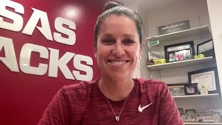 Courtney Deifel previews Arkansas Softballs fall schedule [upl. by Akel]