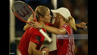 Kim Clijsters v Justine Henin  Sydney 2003 SF Highlights [upl. by Mientao]