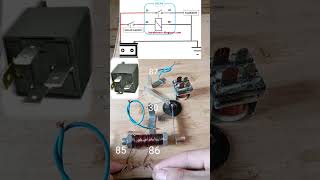 How the 4pin relay works project experiment relayshorts [upl. by Aicirt]