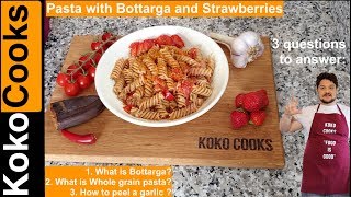 Pasta with Bottarga Strawberries Chili and Garlic Highly recommended [upl. by Eelrahs548]