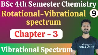 Rotational vibrational spectra of diatomic moleculeBsc 4th semester chemistry vibrational spectrum [upl. by Tedie]