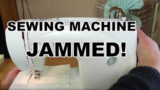 Jammed Sewing Machine Fix  A Common Reason a Sewing Machine May Appear Jammed [upl. by Jessey114]