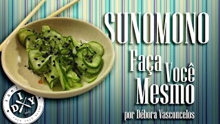 COMO FAZER SUNOMONO  FAMÍLIA DIY  COMIDA JAPONESA [upl. by Sergio]