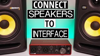 How to Connect Studio Monitors to Audio Interface [upl. by Donni]