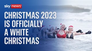 Christmas 2023 officially declared a white Christmas [upl. by Souvaine]