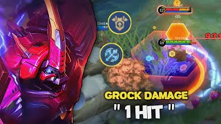 CARA MAIN GROCK EXP LANE amp SETTINGAN EMBLEM TERBARU  BEST BUILD GROCK 2023  MLBB [upl. by Yelyak]