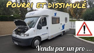 Campingcar  Cachemisère et humidité encore une épave  Vendu par un professionnel [upl. by Ttihw]