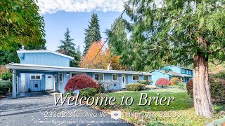 23302 34th Ave W Brier WA 98036  MLS 2175974  BrennerHill [upl. by Jacoby333]