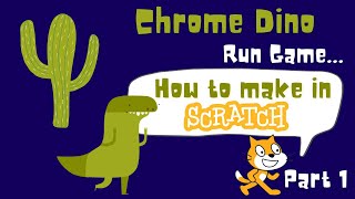 Chrome Dinosaur Game in Scratch  Chrome dino run Game  Google Chrome T Rex Run game  T Rex Runner [upl. by Spalla119]