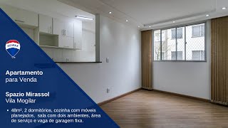 Apartamento à venda no Spazio Mirassol na Vila Mogilar Mogi das Cruzes  SP  ID 630281020219 [upl. by Dougald]