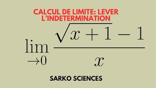 Facilement comprendre comment lever une indétermination d’une limite [upl. by Delanos249]