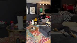 KASH💰 The Basement AKA Family Room 2 clean cleantok cleaning cleanwithme cleanhome [upl. by Neveda]