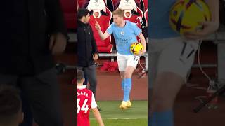 De Bruyne and Arteta Touchline DRAMA [upl. by Becht]