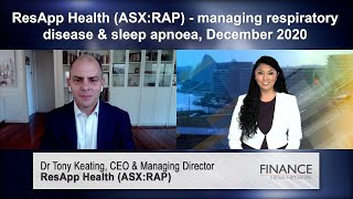 ResApp Health ASXRAP  managing respiratory disease and sleep apnoea [upl. by Mikael]