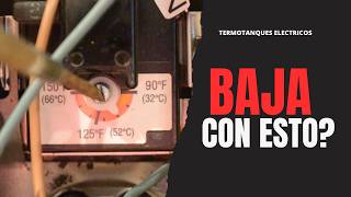 Como se baja la temperatura de un termotanque electrico [upl. by Aziaf840]