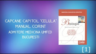 Detalii CELULA  ADMITERE MEDICINA CORINT 1 [upl. by Hartmunn]