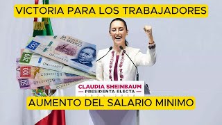 AUMENTA EL SALARIO MÍNIMO EN MÉXICO mexico viralvideo 4t amlo noticias política ultimahora [upl. by Suter]