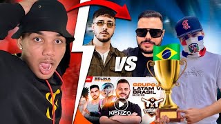 REACCIONANDO Y APOYANDO A JEANR EN EL TORNEO LATAM VS BRASIL [upl. by Anairol]