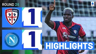 CAGLIARINAPOLI 11  HIGHLIGHTS  Luvumbo scores late equaliser for Cagliari  Serie A 202324 [upl. by Driskill938]