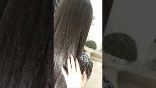 Rebonding Hair Straightning before and after  Curly Hair to Straight Hair Transformation shorts [upl. by Aelrac910]