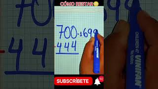 Como restar rápido 😱🧠 maths viralvideo shorts arithmetic mathstricks mathematics [upl. by Darej60]