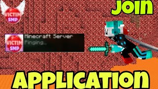 My APPLICATION For VICTIM SMP S2 [upl. by Oretos835]