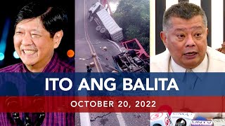 UNTV Ito Ang Balita  October 20 2022 [upl. by Nageet536]