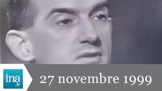 20h France 2 du 27 novembre 1999  Alain Peyrefitte est mort  Archive INA [upl. by Derdle]