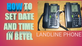 Time and date setting in beetel landline phone [upl. by Kanya333]