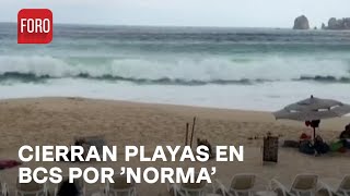 Huracán Norma Cierran todas las playas en BCS por oleaje  Hora 21 [upl. by Otto278]