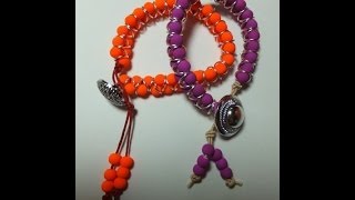 DIY Pulsera de bolas y anillas muy facil [upl. by Kenimod202]