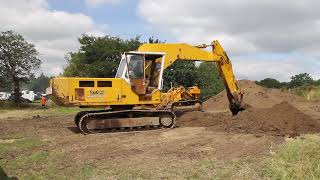 JCB 807B working at Cromford 2022 [upl. by Outlaw529]