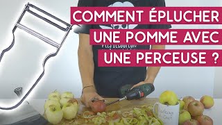 Comment éplucher une pomme avec une perceuse  Les découpeurs [upl. by Conard]