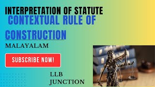 Contextual Rule of Construction  Interpretation of Statutes [upl. by Nie136]