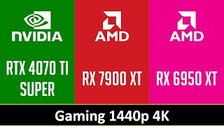 RTX 4070 TI SUPER vs RX 7900 XT vs RX 6950 XT [upl. by Poree]