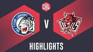 Highlights Bílí Tygři Liberec vs Cardiff Devils [upl. by Jamil]