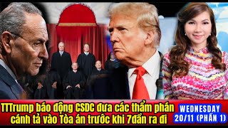 LIVE PHẦN 1 2011 TTTrump báo động DC đưa các thẩm phán của họ vào Tòa án trước khi 7đần rời đi [upl. by Yessej]